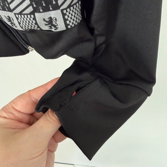 Wizarding World of Harry Potter Gryffindor Asymmetrical Zip Hooded Jacket Medium - Picture 9 of 13